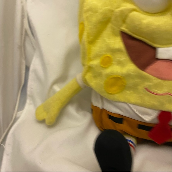 Vintage Nickelodeon Babbling SpongeBob SquarePants Talking Plush Toy 2000 Works - Picture 12 of 14